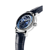 Frederique Constant Blue Leather Strap Men Watch FC-718NWM4H6