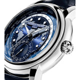 Frederique Constant Blue Leather Strap Men Watch FC-718NWM4H6