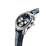 Frederique Constant Chronograph Blue Leather Strap Men Watch FC-760NS4H6