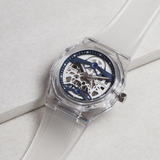 French Connection Skeleton Dial Transparent Resin Strap Men's Watch FCA09-1