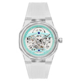 French Connection Skeleton Dial Transparent Resin Strap Men's Watch FCA09-4