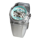 French Connection Skeleton Dial Transparent Resin Strap Men's Watch FCA09-4