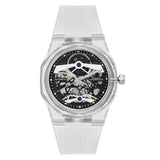 French Connection Skeleton Dial Transparent Resin Strap Men's Watch FCA09-5