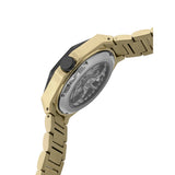 French Connection Skeleton Dial Gold Stainless Steel Strap Men's Watch FCA17GM