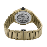 French Connection Skeleton Dial Gold Stainless Steel Strap Men's Watch FCA17GM