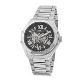 French Connection Skeleton Dial Silver Stainless Steel Strap Men's Watch FCA17SM