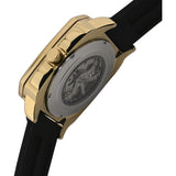French Connection Skeleton Dial Black Silicone Strap Men's Watch FCA18BL