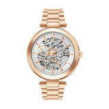 French Connection Skeleton Dial Rose Gold Stainless Steel Strap Men's Watch FCA21RGM