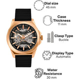 French Connection Black Dial Silicone Strap Men's Watch FCA23RBL