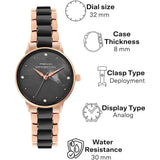 French Connection Black Stainless Steel Strap Women's Watch FCB10RGM-B