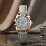 French Connection Gray Leather Strap Women's Watch FCB11GRL