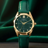 French Connection Green Leather Strap Women's Watch FCB11NL