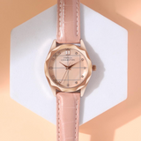 French Connection Pink Leather Strap Women's Watch FCB11PL