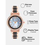 French Connection Two-Tone Stainless Steel Strap Women's Watch FCB13RGM-B