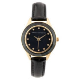 French Connection Black Leather Strap Women's Watch FCB5BL