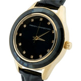 French Connection Black Leather Strap Women's Watch FCB5BL