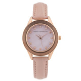 French Connection Pink Leather Strap Women's Watch FCB5RGL