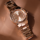 French Connection Rose Gold Stainless Steel Strap Women's Watch FCB7RGM