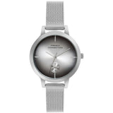 French Connection Silver Stainless Steel Mesh Strap Women's Watch FCB8SM