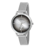French Connection Silver Stainless Steel Mesh Strap Women's Watch FCB8SM