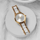 French Connection Two-Tone Stainless Steel Strap Women's Watch FCB9GM