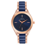 French Connection Blue Dial Stainless Steel Strap Women's Watch FCB9UM