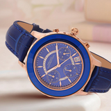 French Connection Blue Leather Strap Women's Watch FCF03UL