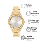 French Connection Gold Stainless Steel Strap Women's Watch FCH1GM