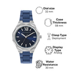 French Connection Blue Stainless Steel Strap Women's Watch FCH1UM