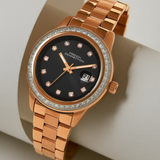 French Connection Black Dial Stainless Steel Strap Women's Watch FCH26RGM