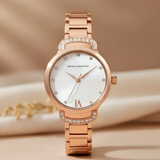 French Connection Rose Gold Stainless Steel Strap Women's Watch FCH7RGM