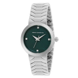 French Connection Green Dial Stainless Steel Strap Women's Watch FCH9SM