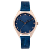 French Connection Blue Dial Stainless Steel Mesh Strap Women's Watch FCK4UM