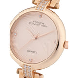 French Connection Rose Gold Stainless Steel Strap Women's Watch FCM01RGM