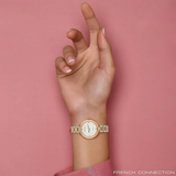 French Connection Two-Tone Stainless Steel Strap Women's Watch FCM01RTM