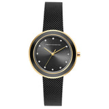 French Connection Black Dial Stainless Steel Mesh Strap Women's Watch FCMX2BM