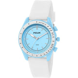 French Connection Blue Dial Silicon Strap Women's Watch FCMX3B