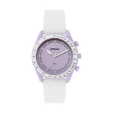 French Connection Purple Dial Silicon Strap Women's Watch FCMX3C
