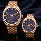 French Connection Blue Dial Stainless Steel Strap Couple's Watch FCN0113RGM