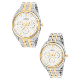 French Connection White Dial Stainless Steel Strap Couple's Watch FCN0113TM