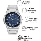 French Connection Blue Stainless Steel Strap Men's Watch FCN0125USM