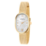 French Connection White Dial Gold Stainless Steel Strap Women's Watch FCN0126GM