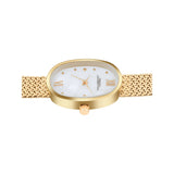 French Connection White Dial Gold Stainless Steel Strap Women's Watch FCN0126GM