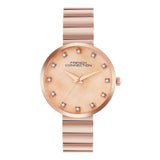 French Connection Rose Gold Stainless Steel Strap Women's Watch FCN0128RGM