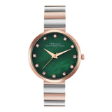 French Connection Green Dial Stainless Steel Strap Women's Watch FCN0128RTM