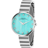 French Connection Sea Green Dial Stainless Steel Strap Women's Watch FCN0128SM