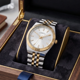 French Connection Two-Tone Stainless Steel Strap Women's Watch FCN0212STM