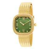 French Connection Green Dial Stainless Steel Mesh Strap Women's Watch FCO2NGM
