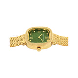 French Connection Green Dial Stainless Steel Mesh Strap Women's Watch FCO2NGM