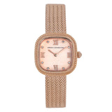 French Connection Rose Gold Dial Stainless Steel Mesh Strap Women's Watch FCO2RGM